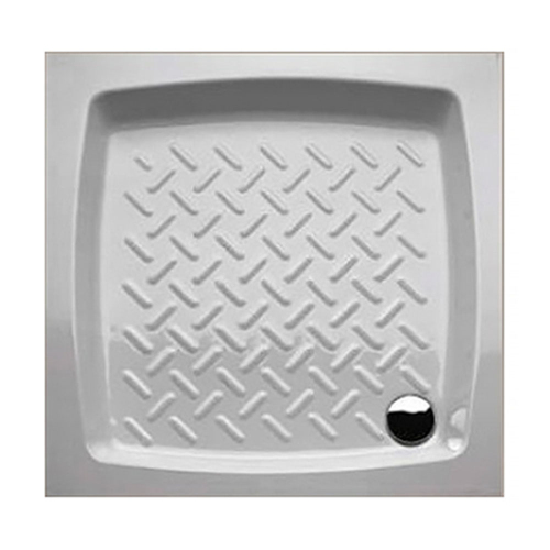 PIATTI DOCCIA поддон керамический квадратный 90*90*h11, D=60мм, цвет белый