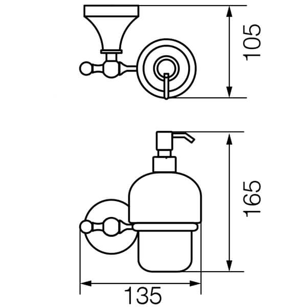Диспенсер Gialetta Veragio VR.GIL-6470.BR