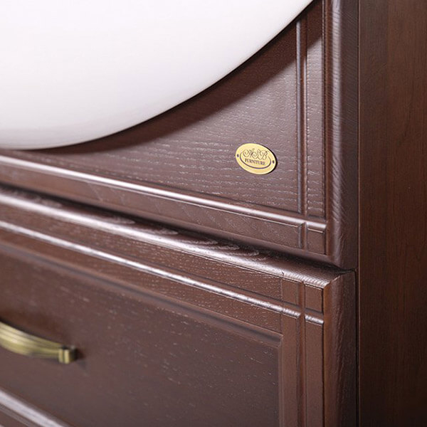 Тумба с раковиной ASB Wood Line Берта 85 антикварный орех