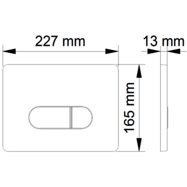 Кнопка смыва Drop D1 Berges 040031