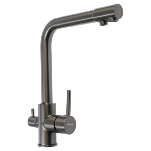 Смеситель для кухни Accoona A5179ST-4 Оружейная сталь