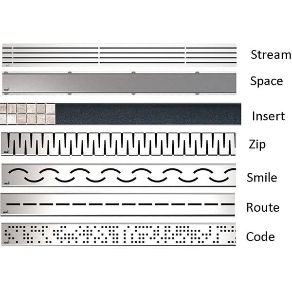 Водоотводящий желоб Modular Wal AlcaPlast APZ23-750
