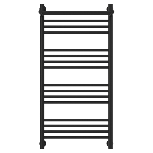 Полотенцесушитель водяной Сунержа Богема+ 50x100 с полкой, черный матовый