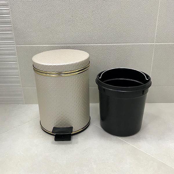 Ведро для мусора AVS бежевый 5 л