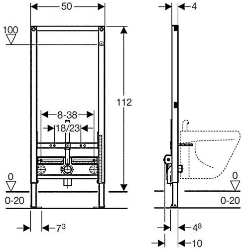 Система инсталляции Duofix Geberit 111.520.00.1