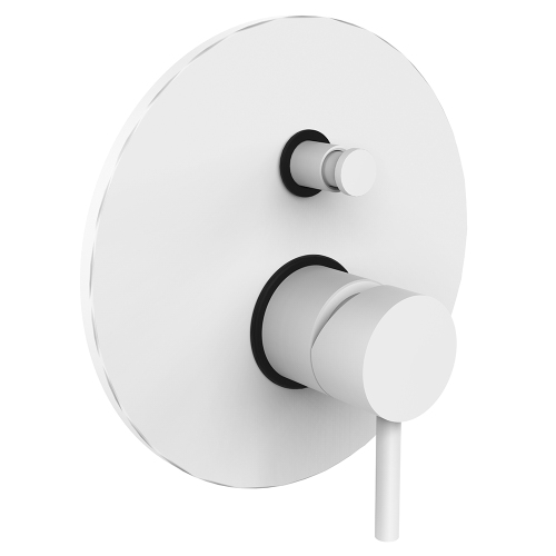 Смеситель для ванны с душем Paffoni Light LIG015BO белый матовый