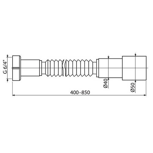 Гофра 40-50 Alcaplast A770