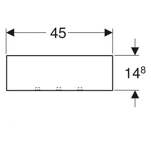 Полка настенная 450х148х143 Smyle Square Geberit 500.362.JL.1 Полка настенная 450х148х143 Smyle Square Geberit 500.362.JL.1