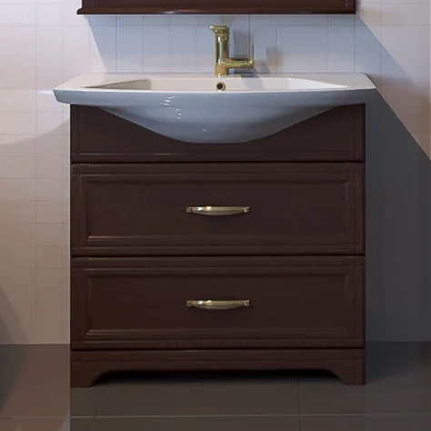 Мебель для ванной ASB Wood Line Берта 85 антикварный орех