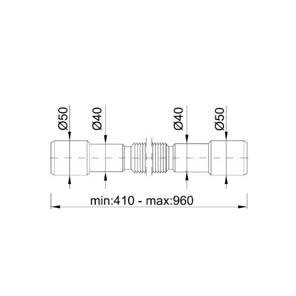 Гофра JOLLYFLEX Ø50/40- Ø40/50 мм STY-617-1