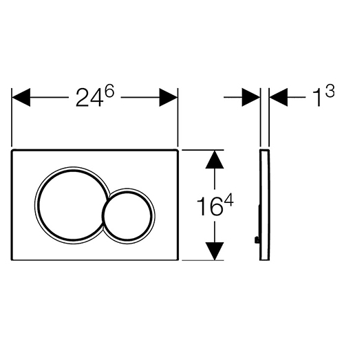 Кнопка смыва Sigma 01 Geberit 115.770.46.5