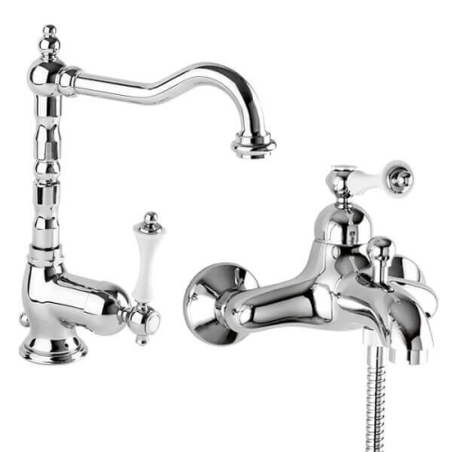 Комплект смесителей Cezares Margot MARGOT-LSM2-01-Bi+MARGOT-VM-01-Bi хром