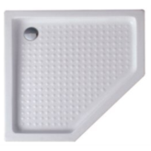 Поддон для душа Cezares Tray 100x100 белый, пятиугольный, акрил, с сифоном