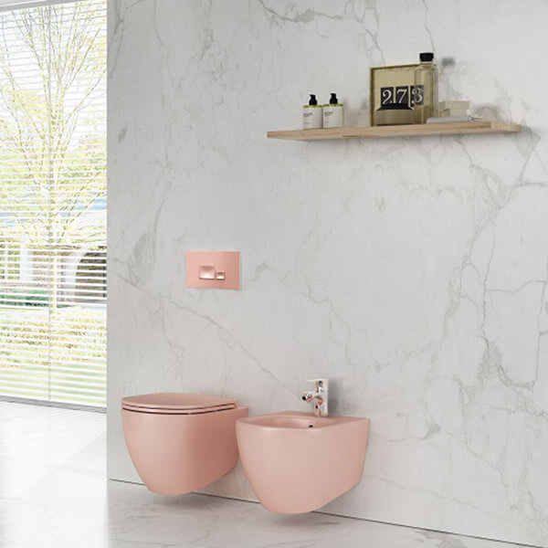 Кнопка смыва ISVEA Axis 54MJ0108I розовая матовая