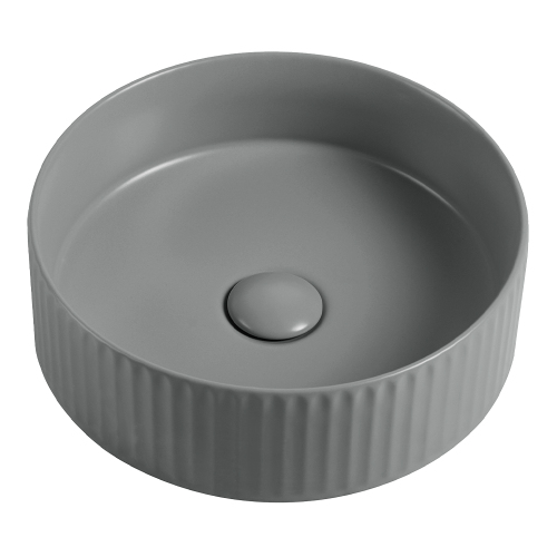 Раковина AVS Нэнси 36x36 цментно-серая матовая