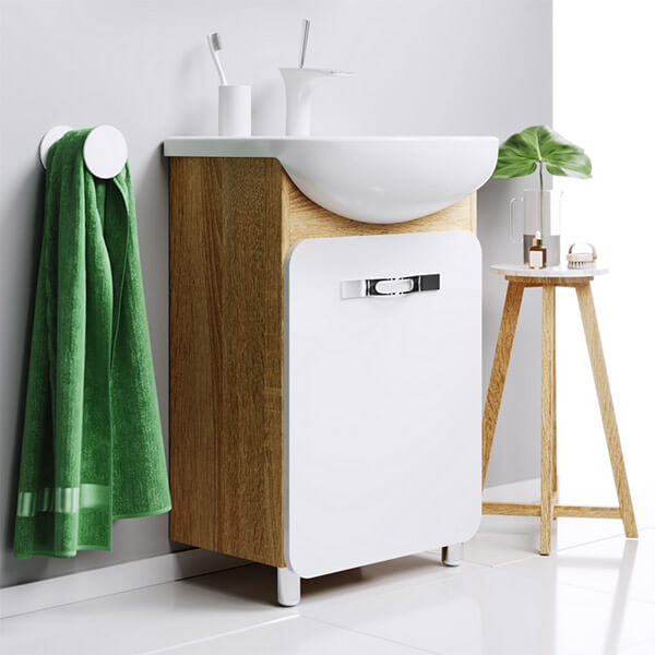 Тумба с раковиной 55 напольная Vega Aqwella Veg.01.05