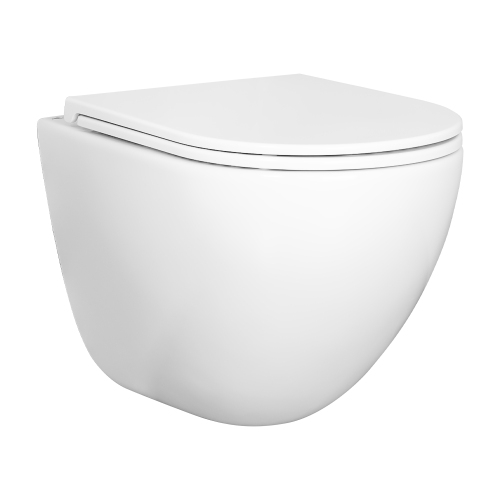 Унитаз подвесной AVS Атлант безободковый, белый