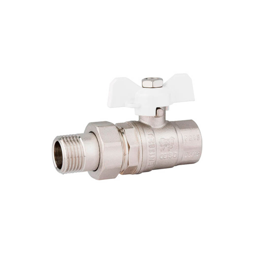 Кран с американкой 3/4 ST2325=PF325 белая бабочка ProFactor pfUBV325S Кран с американкой 3/4 ST2325=PF325 белая бабочка ProFactor pfUBV325S
