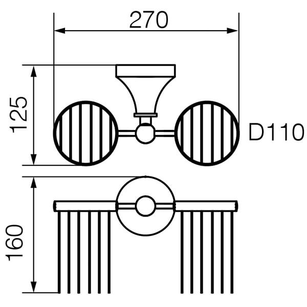 Держатель универсальный Gialetta Veragio VR.GIL-6454.BR