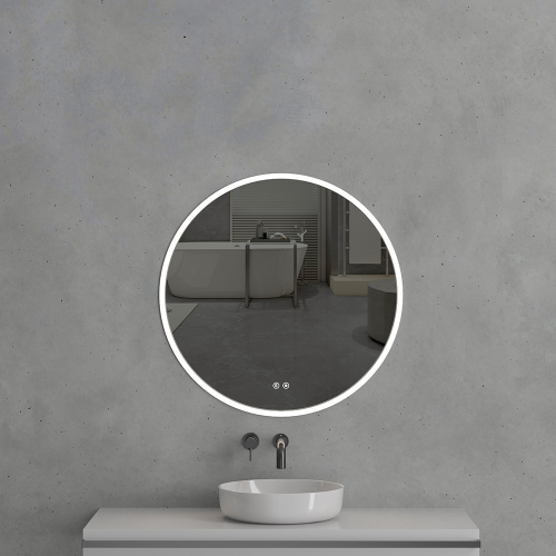 Зеркало с подсветкой AVS TU 80 см, антипар, белое