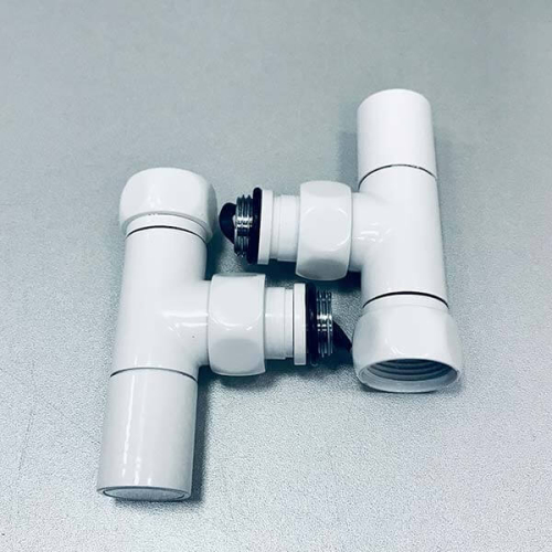 Кран угловой 3/4"х1/2" г/ш пара белый глянец ZZ4708