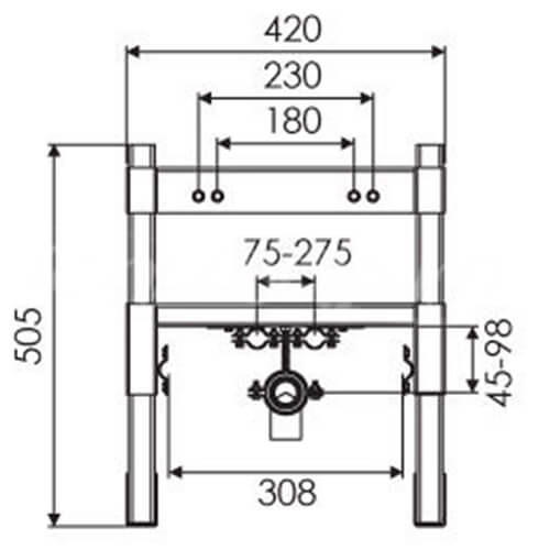 Инсталляция для биде Easy Oli 618547