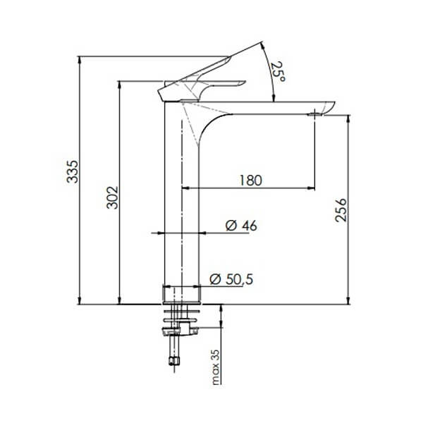 Смеситель для раковины Remer Infinity I11LBG золото брашированное