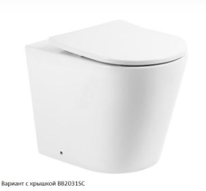 Комплект: BB1003CBR+BB2031SC Унитаз приставной с сиденьем FLAY-R BELBAGNO