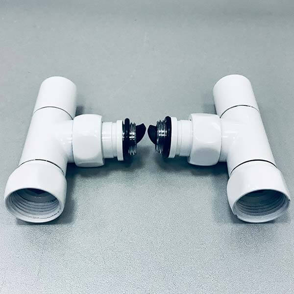 Кран угловой 3/4"х1/2" г/ш пара белый глянец ZZ4708