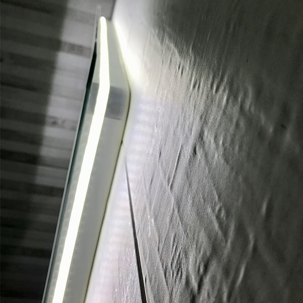 Зеркало 800х600 Led антизапотевание часы Esbano ES-2073RDS