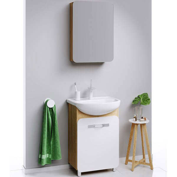 Тумба с раковиной 55 напольная Vega Aqwella Veg.01.05