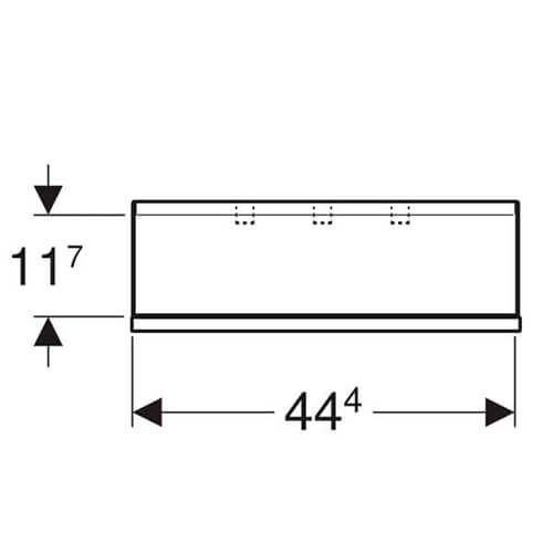 Полка настенная 450х148х143 Smyle Square Geberit 500.362.JL.1 Полка настенная 450х148х143 Smyle Square Geberit 500.362.JL.1