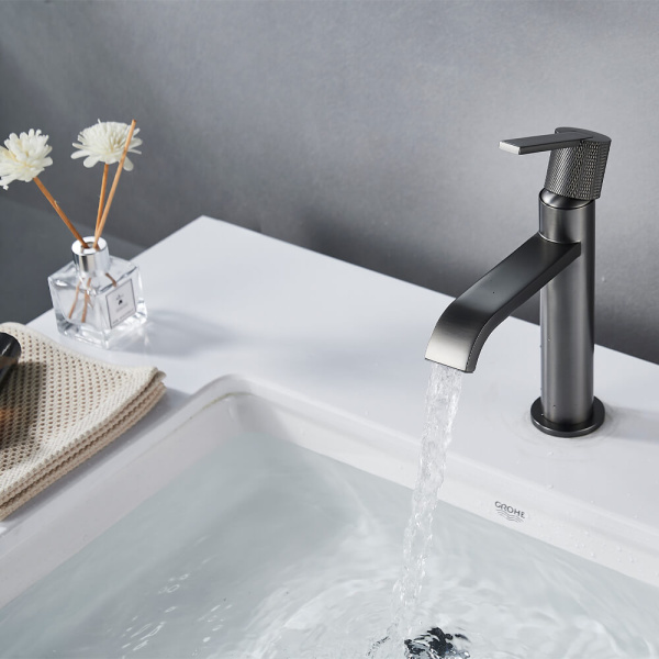 Смеситель для раковины Maxonor Beauty PL1084-9 серый матовый Смеситель для раковины Maxonor Beauty PL1084-9 серый матовый