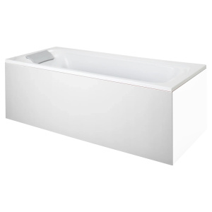 Ванна из искусственного камня Jacob Delafon Elite Flight 170x75 белая с ножками и экраном