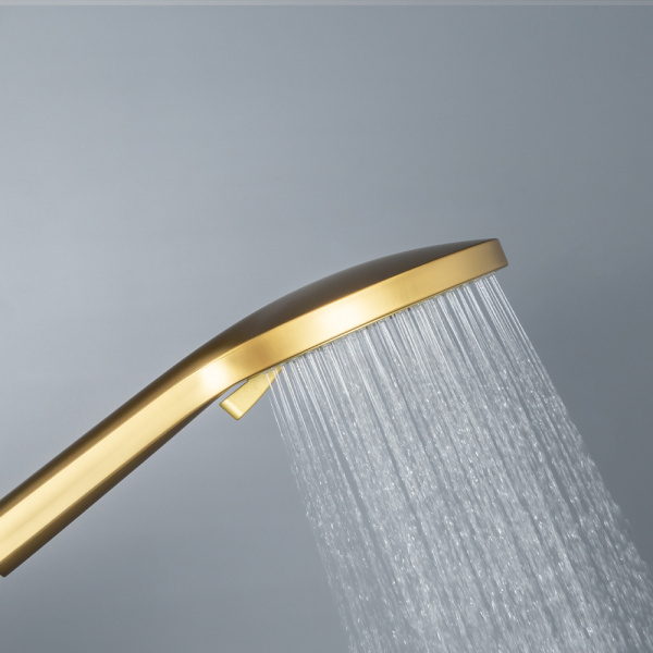 Душевая стойка AVS Pulse брашированное золото