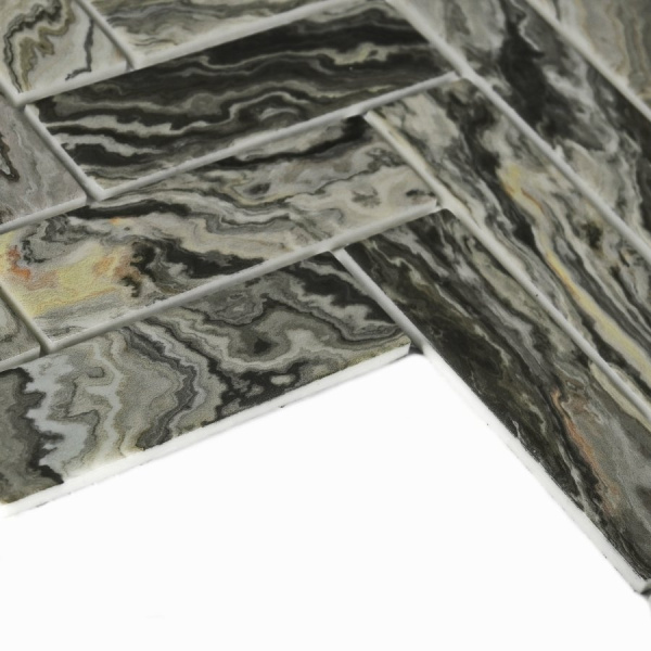 Мозаика Bonaparte Hadar Grey 26,8x28,6 стеклянная