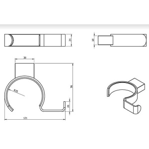 Держатель для фена и выпрямителя волос Langberger 28091A Держатель для фена и выпрямителя волос Langberger 28091A