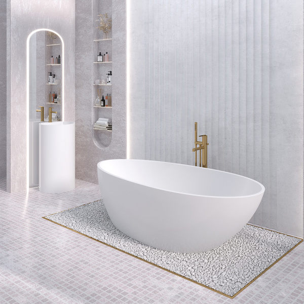 Ванна из искусственного камня Aqua de Marco Calipso 170x80 белая Ванна из искусственного камня Aqua de Marco Calipso 170x80 белая