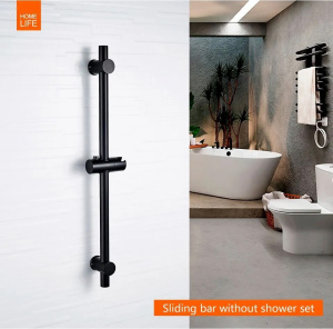 Душевая штанга Accoona A413F черный матовый Душевая штанга Accoona A413F черный матовый