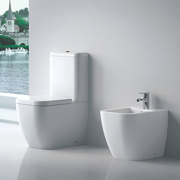 Унитаз-компакт BelBagno Alpina BB10100CP+BB10100T+BB2032SC с микролифтом