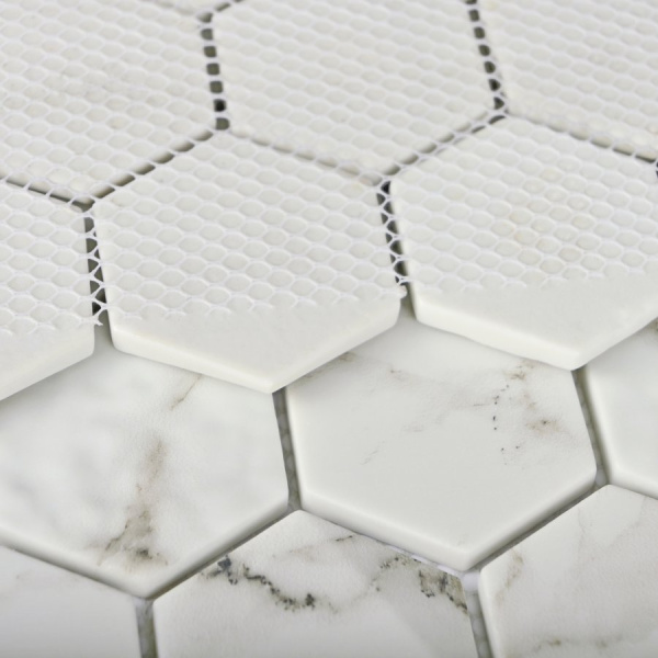 Мозаика Bonaparte Volume White 30x30,3 стеклянная