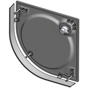 Поддон литьевой R550 выс+съемн панель+ножки Deluxe 100*100*16 R-White GuteWetter Поддон литьевой R550 выс+съемн панель+ножки Deluxe 100*100*16 R-White GuteWetter