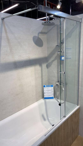 Шторка на ванну AVS Перла 100 R профиль хром, стекло прозрачное