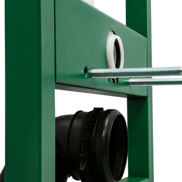 Комплект AVS 3в1: Инсталляция для унитаза 809-0006-7732C + Унитаз подвесной 801-0045-P-T2-GW + Клавиша смыва 809-0015-GM оружейная сталь, овальные кнопки