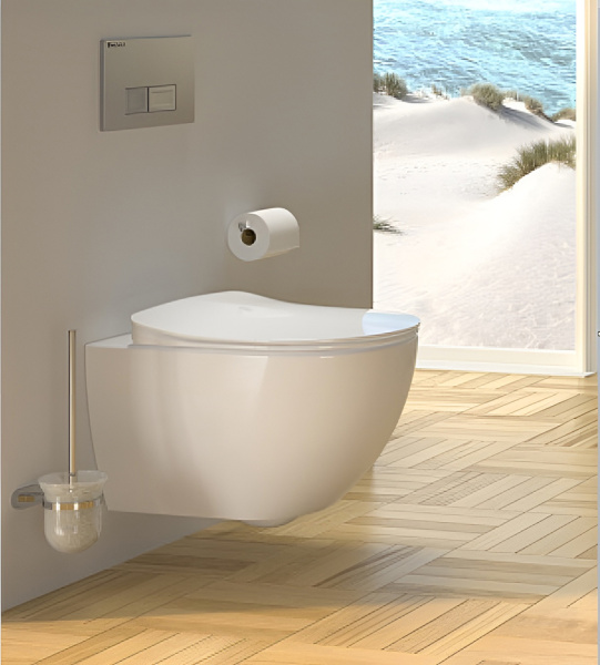 Унитаз подвесной Creavit Free FE322-00CB00E-0000 безободковый с биде 