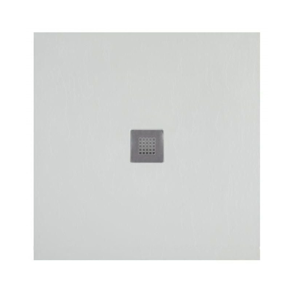 Поддон литьевой камень PRIORITY 100x100мм без сифона без накладки d=100 AQUANET