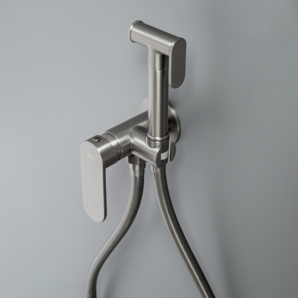 Гигиенический душ со смесителем AVS Beauty оружейная сталь