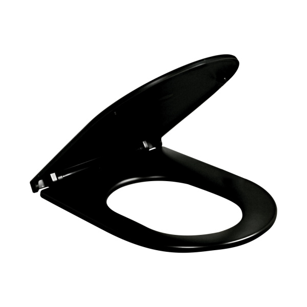 Крышка-сиденье AVS HY2049-MB с микролифтом черное быстросъемное