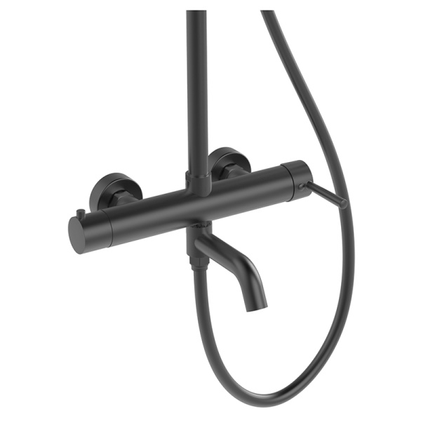 Душевая стойка AVS Slimmer оружейная сталь