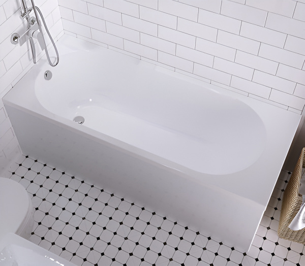 Акриловая ванна AVS Alta 170x70 белая, с каркасом и экраном